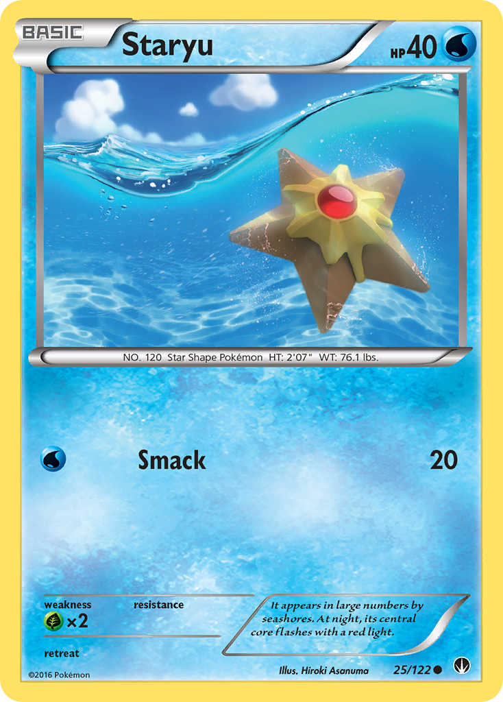 Staryu (25/122) [XY: BREAKpoint] | Silver Goblin