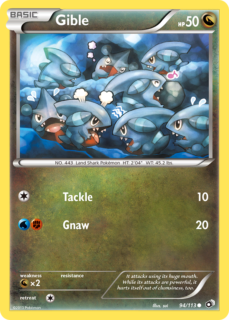 Gible (94/113) [Black & White: Legendary Treasures] | Silver Goblin