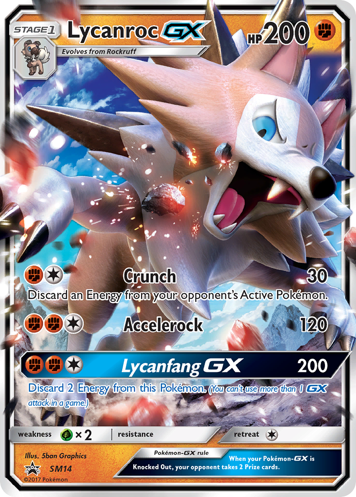 Lycanroc GX (SM14) [Sun & Moon: Black Star Promos] | Silver Goblin