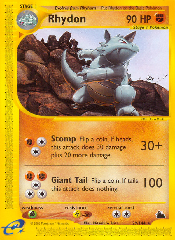 Rhydon (29/144) [Skyridge] | Silver Goblin