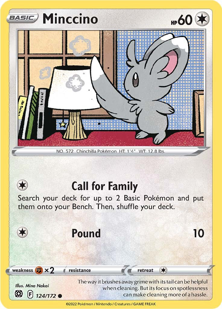 Minccino (124/172) [Sword & Shield: Brilliant Stars] | Silver Goblin