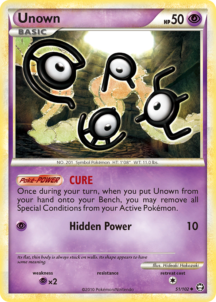 Unown (51/102) [HeartGold & SoulSilver: Triumphant] | Silver Goblin