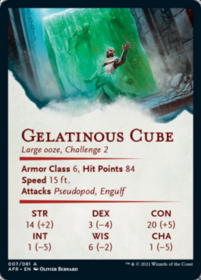 Gelatinous Cube Art Card [Dungeons & Dragons: Adventures in the Forgotten Realms Art Series] | Silver Goblin