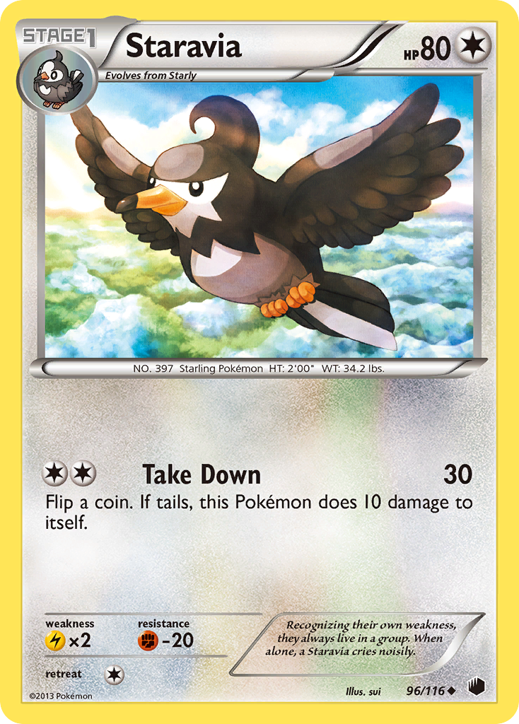 Staravia (96/116) [Black & White: Plasma Freeze] | Silver Goblin