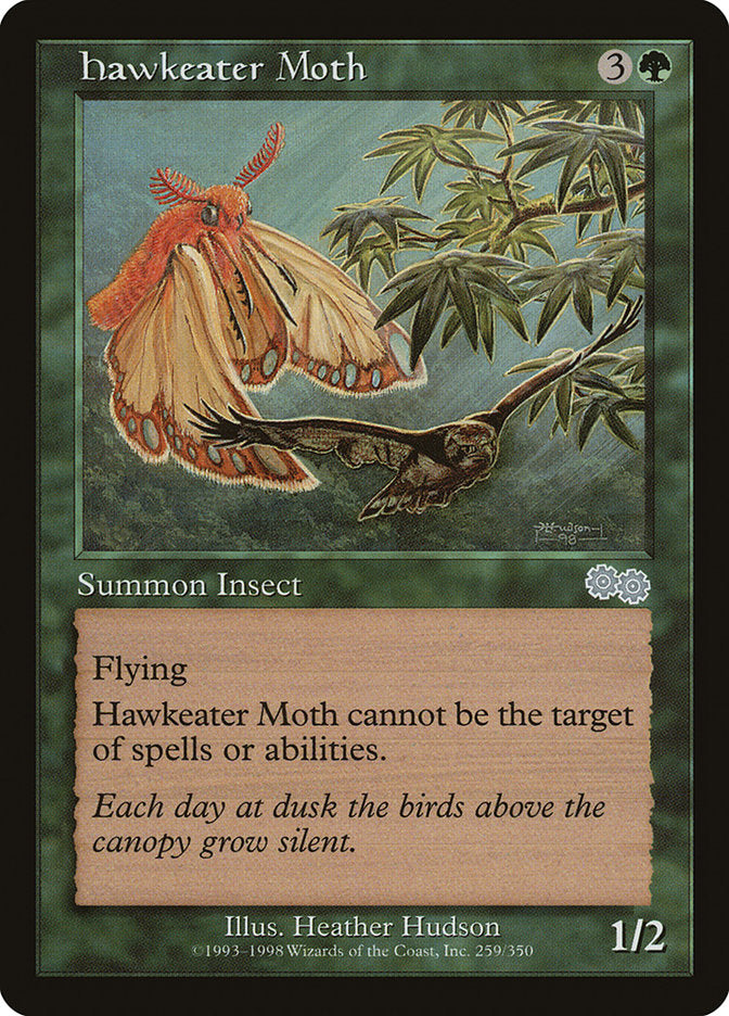 Hawkeater Moth [Urza's Saga] | Silver Goblin