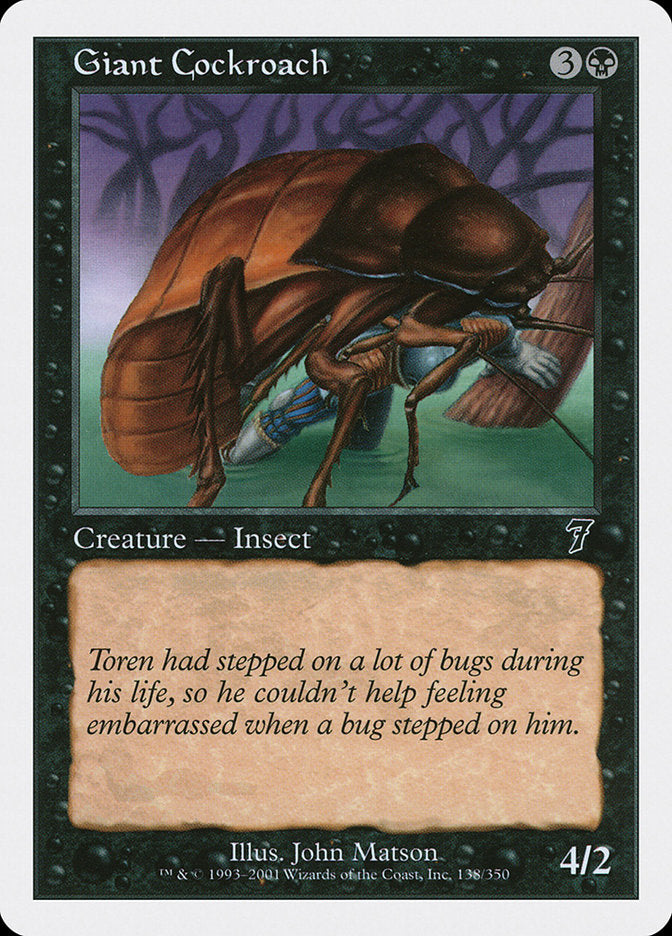 Giant Cockroach [Seventh Edition] | Silver Goblin