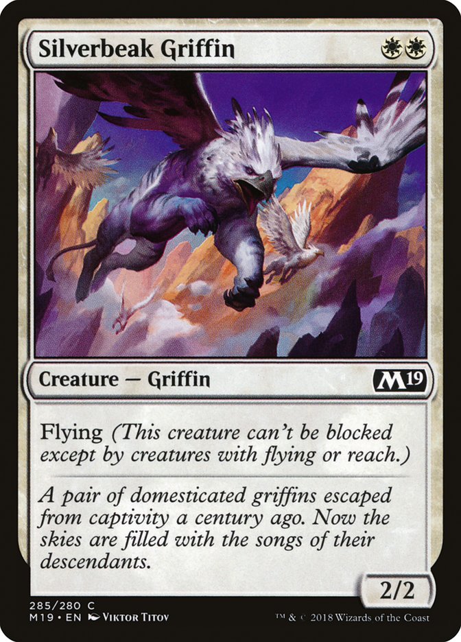 Silverbeak Griffin [Core Set 2019] | Silver Goblin