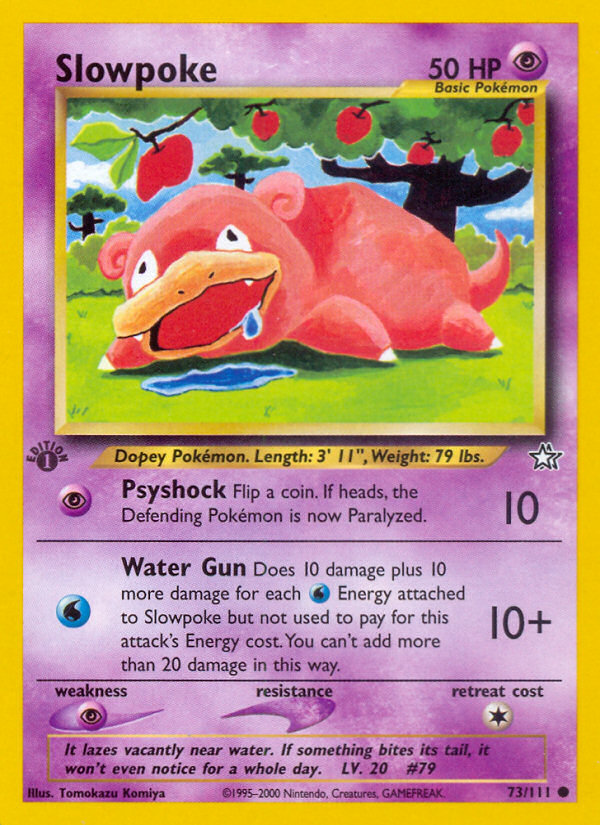 Slowpoke (73/111) [Neo Genesis 1st Edition] | Silver Goblin