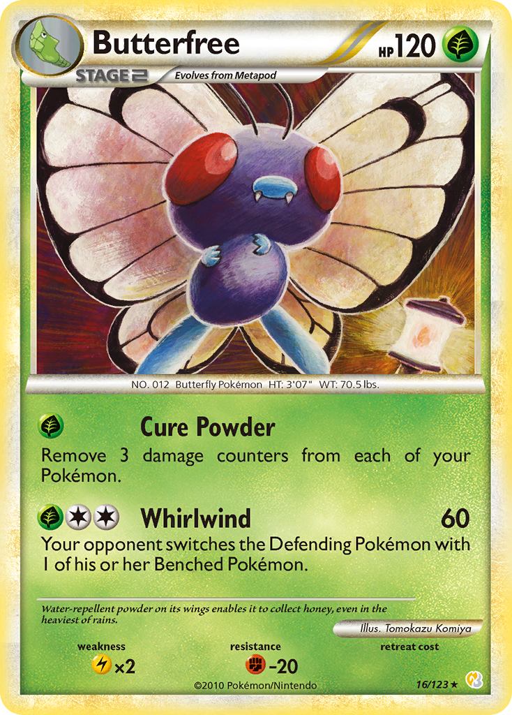 Butterfree (16/123) [HeartGold & SoulSilver: Base Set] | Silver Goblin