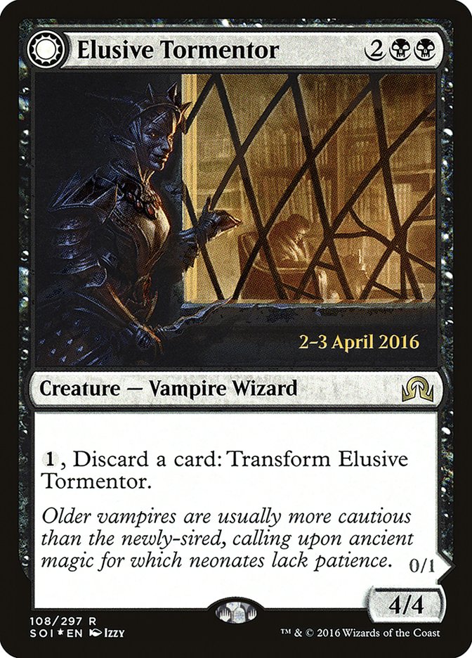 Elusive Tormentor // Insidious Mist (108s) Foil - Shadows over Innistrad Promos