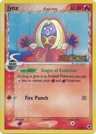 Jynx (17/101) (Delta Species) (Stamped) [EX: Dragon Frontiers] | Silver Goblin