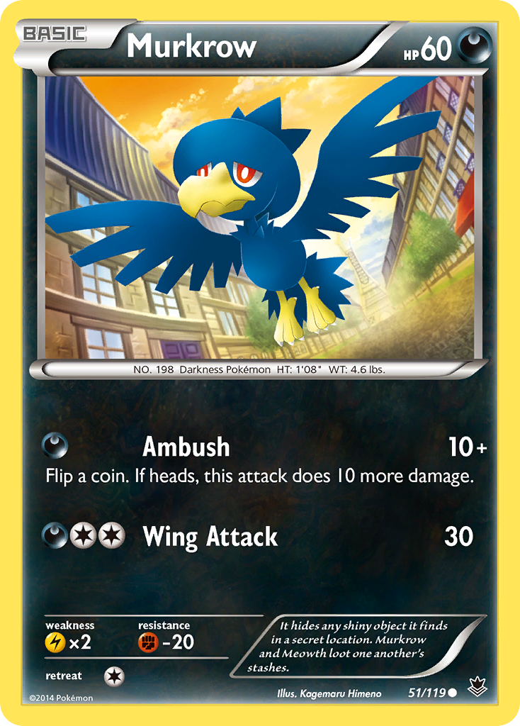 Murkrow (51/119) [XY: Phantom Forces] | Silver Goblin