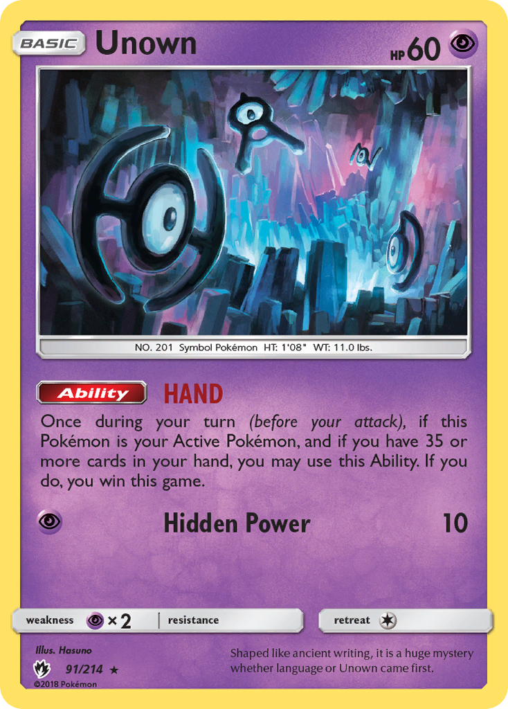 Unown (91/214) [Sun & Moon: Lost Thunder] | Silver Goblin