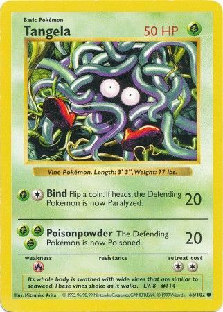 Tangela (66/102) [Base Set Shadowless Unlimited] | Silver Goblin