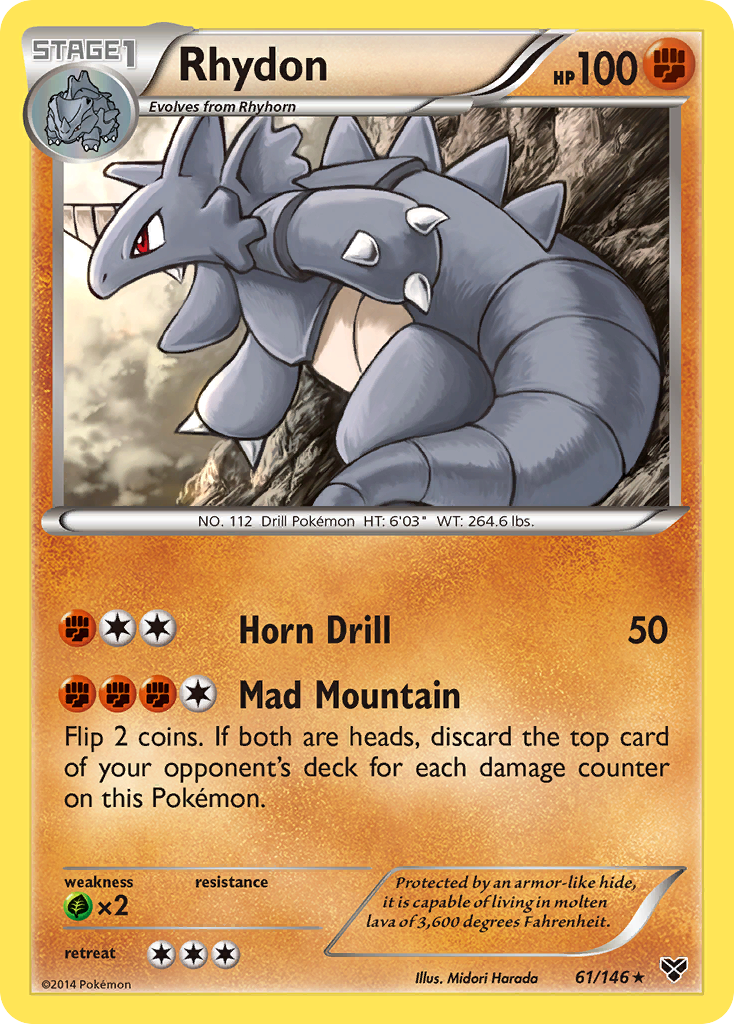 Rhydon (61/146) [XY: Base Set] | Silver Goblin