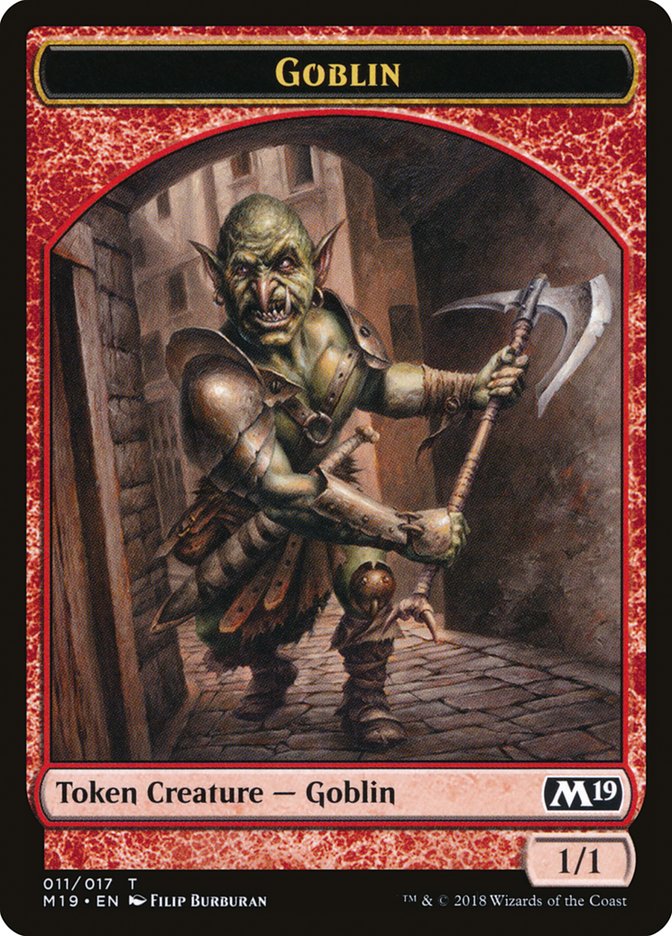 Zombie // Goblin Double-Sided Token (Game Night) [Core Set 2019 Tokens] | Silver Goblin