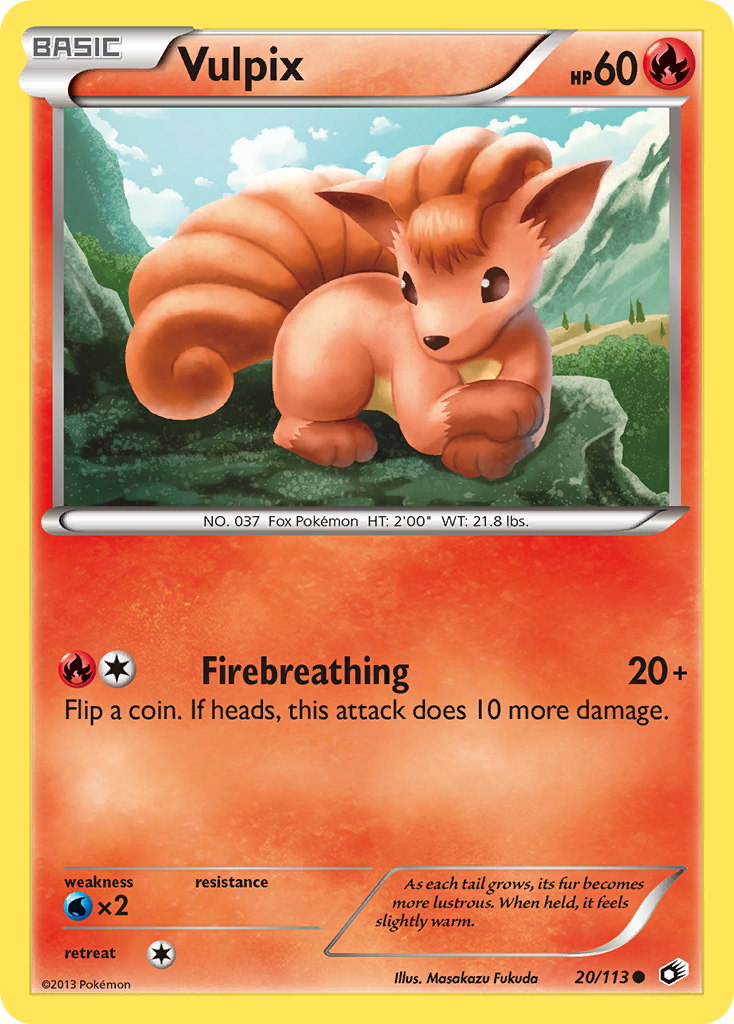 Vulpix (20/113) [Black & White: Legendary Treasures] | Silver Goblin