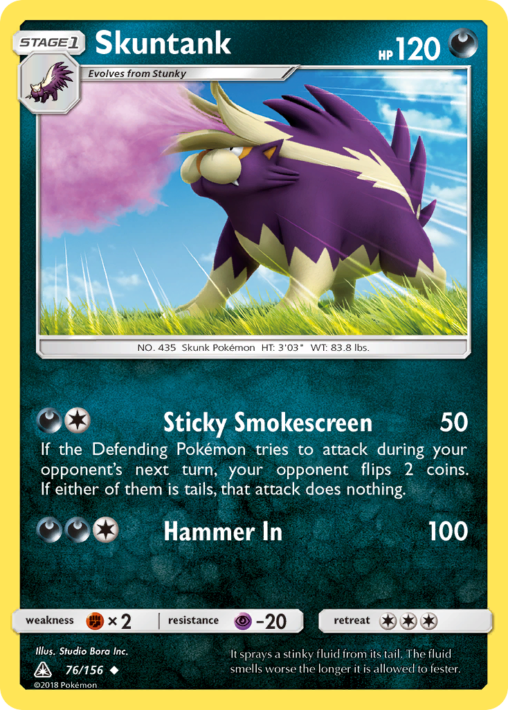 Skuntank (76/156) [Sun & Moon: Ultra Prism] | Silver Goblin