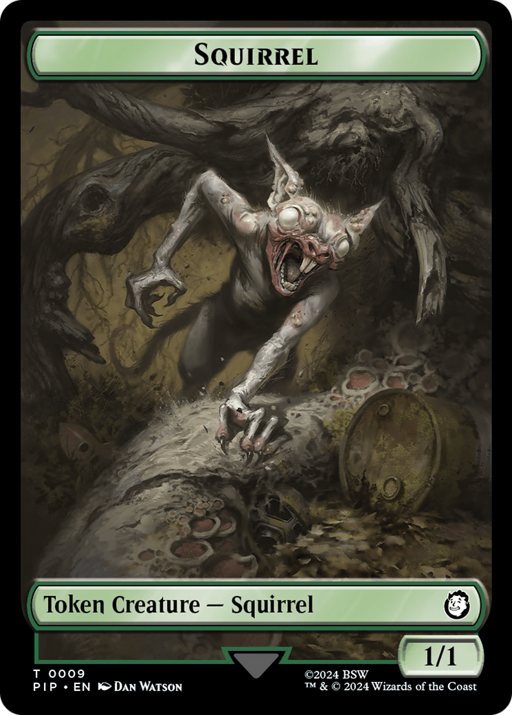 Radiation // Squirrel Double-Sided Token [Fallout Tokens] | Silver Goblin