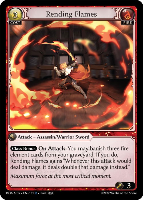 Rending Flames (151) [Dawn of Ashes: Alter Edition] | Silver Goblin