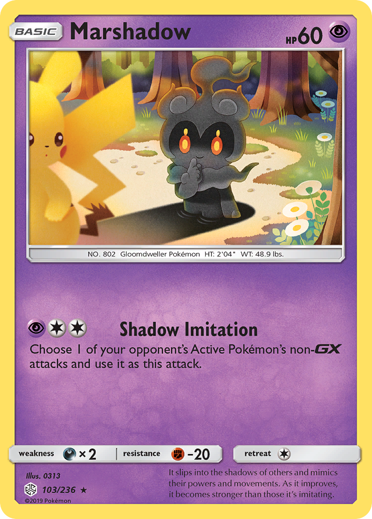 Marshadow (103/236) [Sun & Moon: Cosmic Eclipse] | Silver Goblin