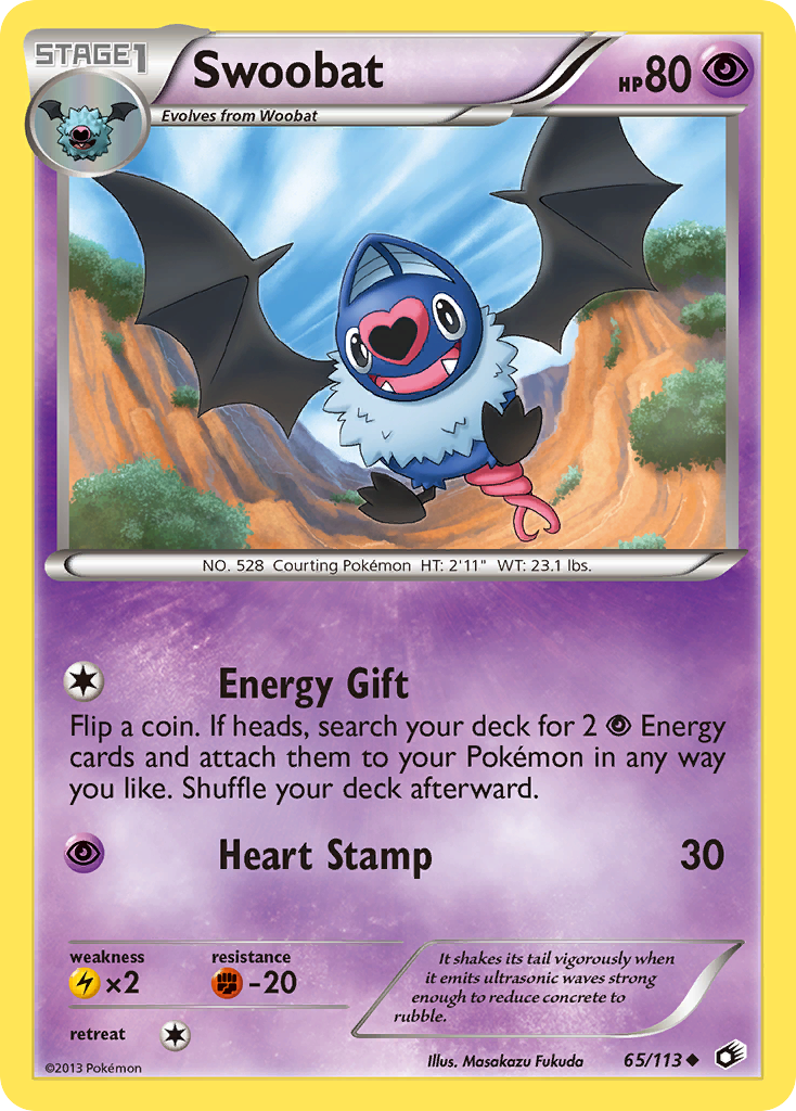 Swoobat (65/113) [Black & White: Legendary Treasures] | Silver Goblin