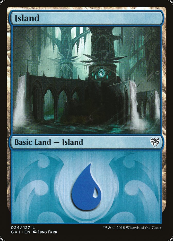 Island (24) [Guilds of Ravnica Guild Kit] | Silver Goblin