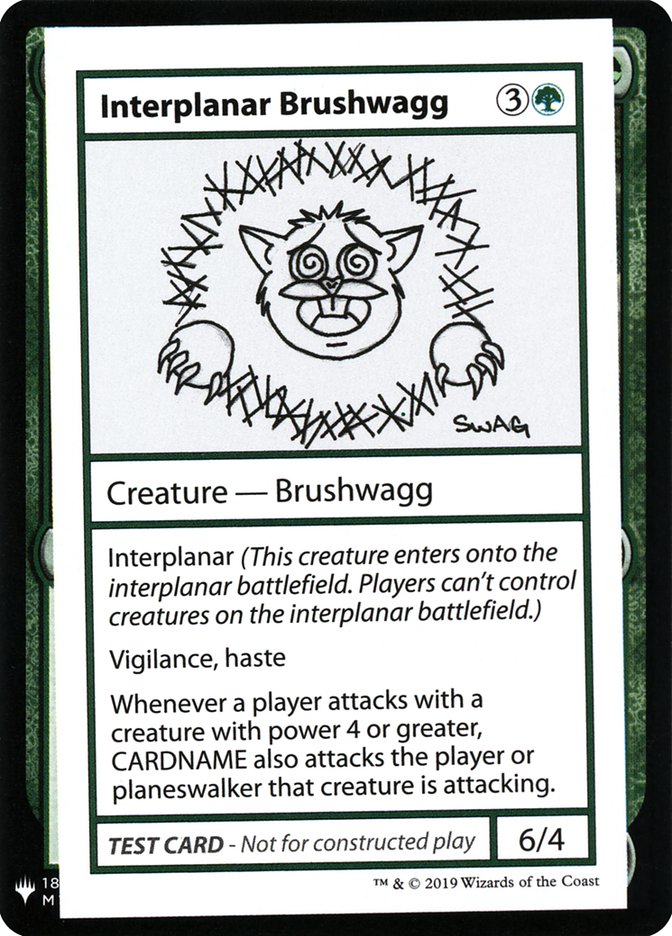 Interplanar Brushwagg [Mystery Booster Playtest Cards] | Silver Goblin