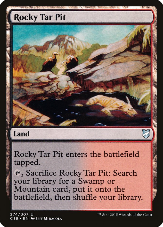 Rocky Tar Pit [Commander 2018] | Silver Goblin