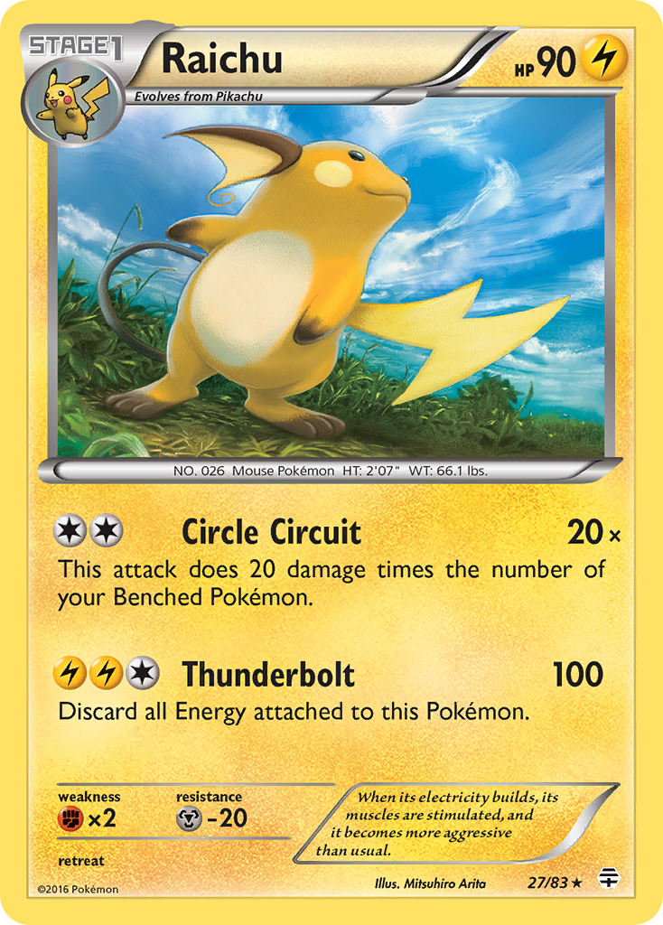 Raichu (27/83) [XY: Generations] | Silver Goblin