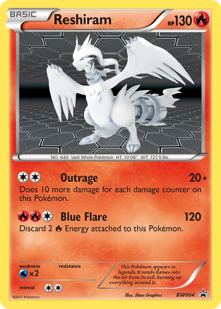 Reshiram (BW004) [Black & White: Black Star Promos] | Silver Goblin