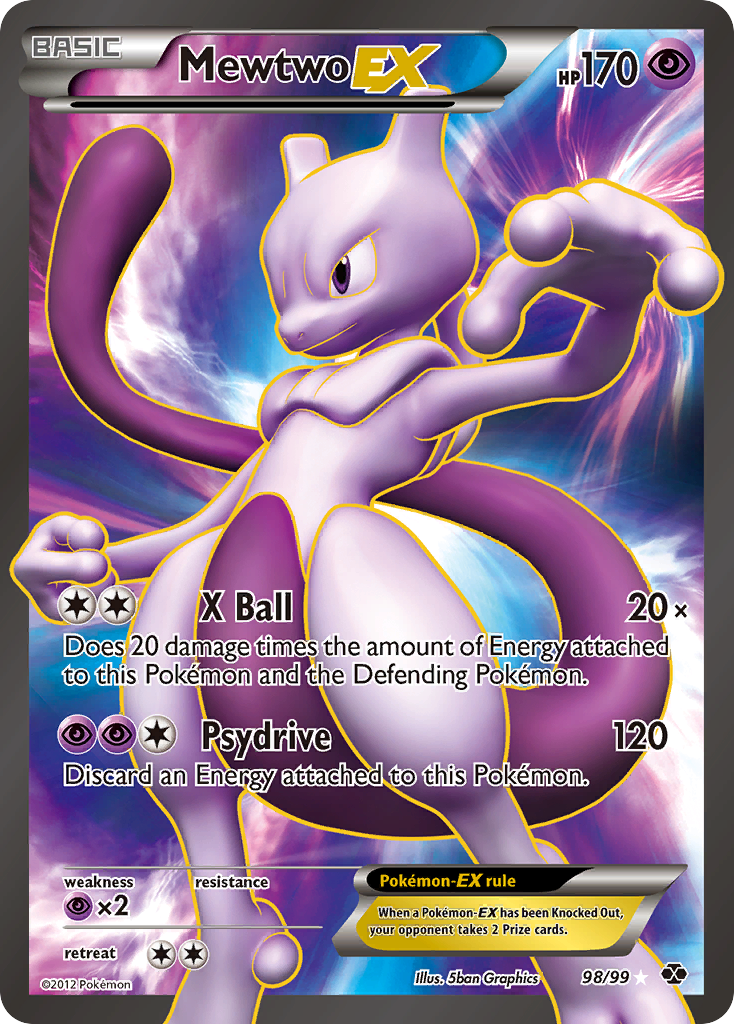 Mewtwo EX (98/99) [Black & White: Next Destinies] | Silver Goblin