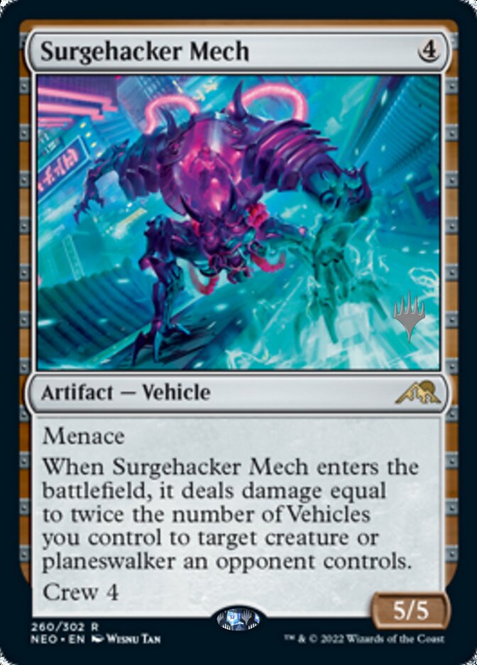 Surgehacker Mech (Promo Pack) [Kamigawa: Neon Dynasty Promos] | Silver Goblin