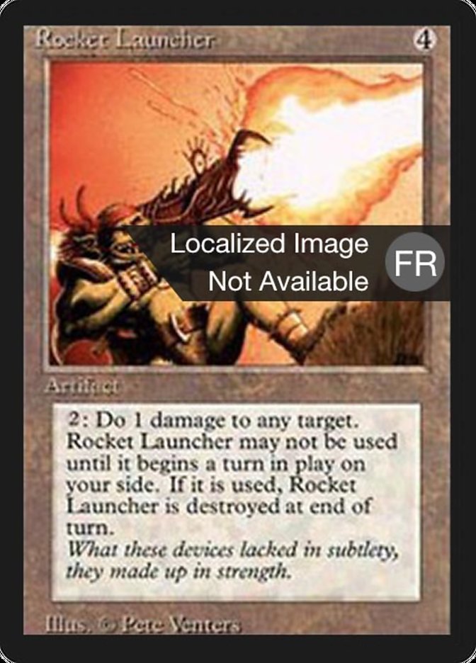 Rocket Launcher [Foreign Black Border] | Silver Goblin