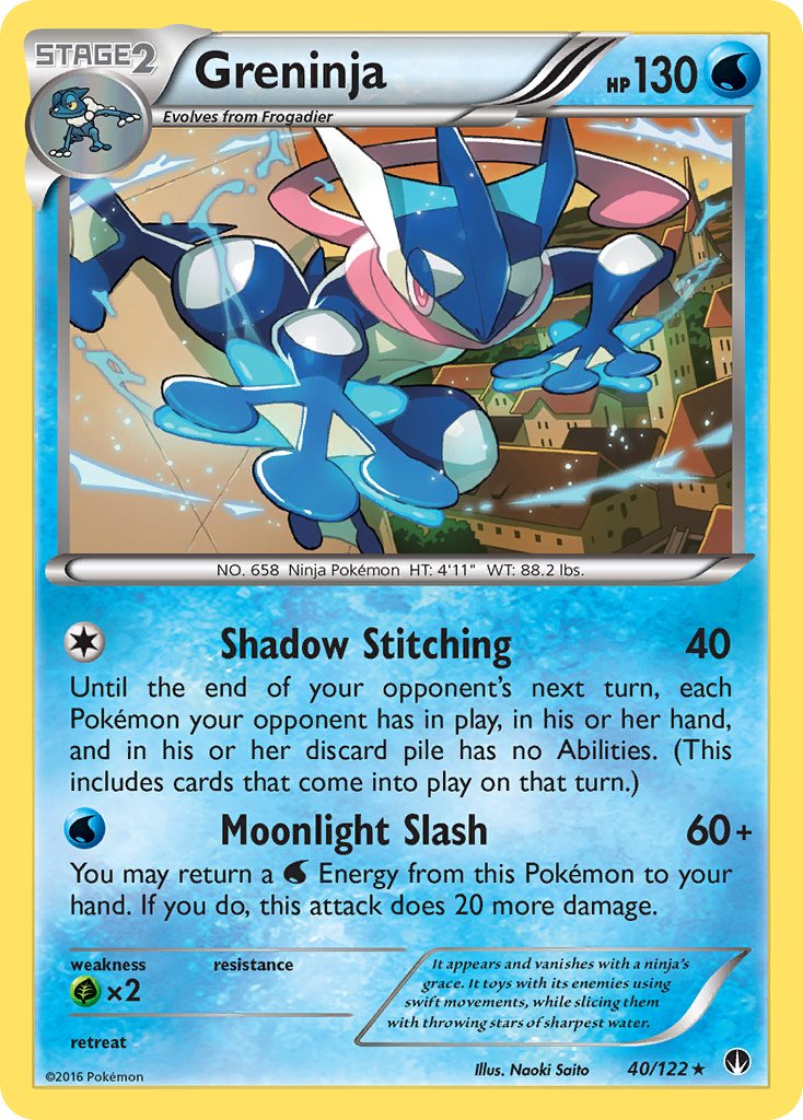 Greninja (40/122) (Theme Deck Exclusive) [XY: BREAKpoint] | Silver Goblin