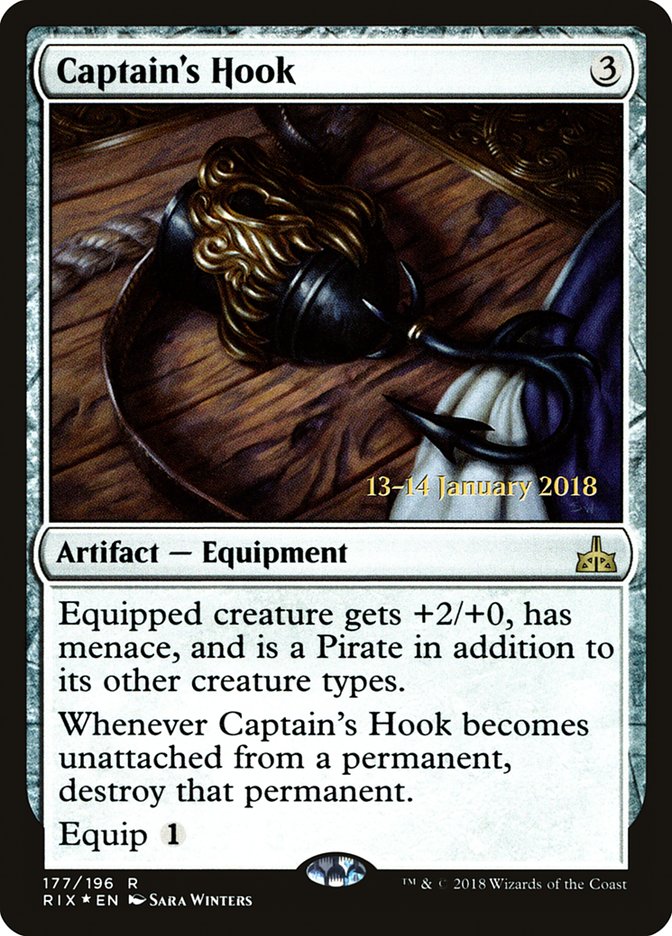 Captain's Hook [Rivals of Ixalan Prerelease Promos] | Silver Goblin