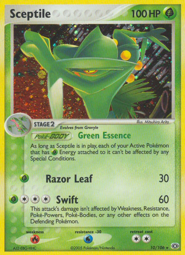 Sceptile (10/106) [EX: Emerald] | Silver Goblin