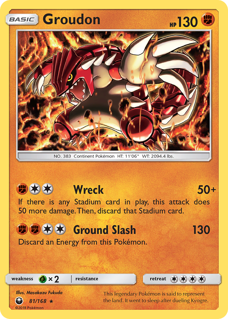 Groudon (81/168) [Sun & Moon: Celestial Storm] | Silver Goblin