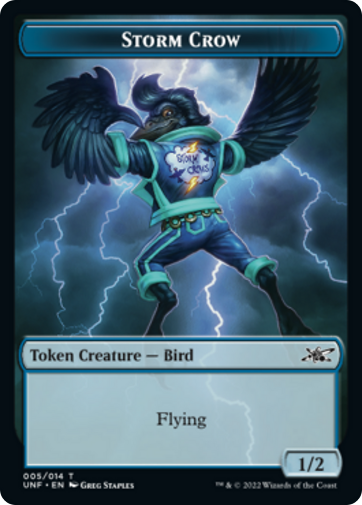 Squirrel // Storm Crow Double-Sided Token [Unfinity Tokens] | Silver Goblin