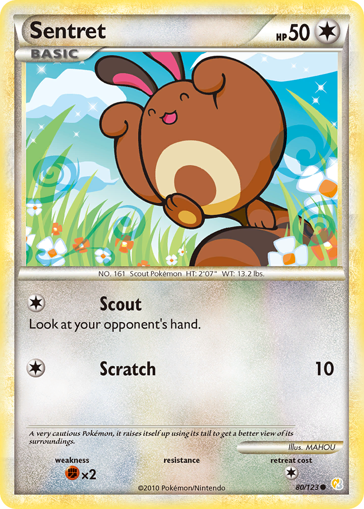 Sentret (80/123) [HeartGold & SoulSilver: Base Set] | Silver Goblin