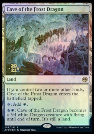 Cave of the Frost Dragon [Dungeons & Dragons: Adventures in the Forgotten Realms Prerelease Promos] | Silver Goblin