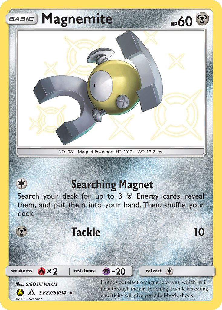 Magnemite (SV27/SV94) [Sun & Moon: Hidden Fates - Shiny Vault] | Silver Goblin