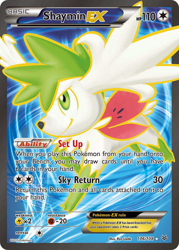 Shaymin EX (106/108) [XY: Roaring Skies] | Silver Goblin