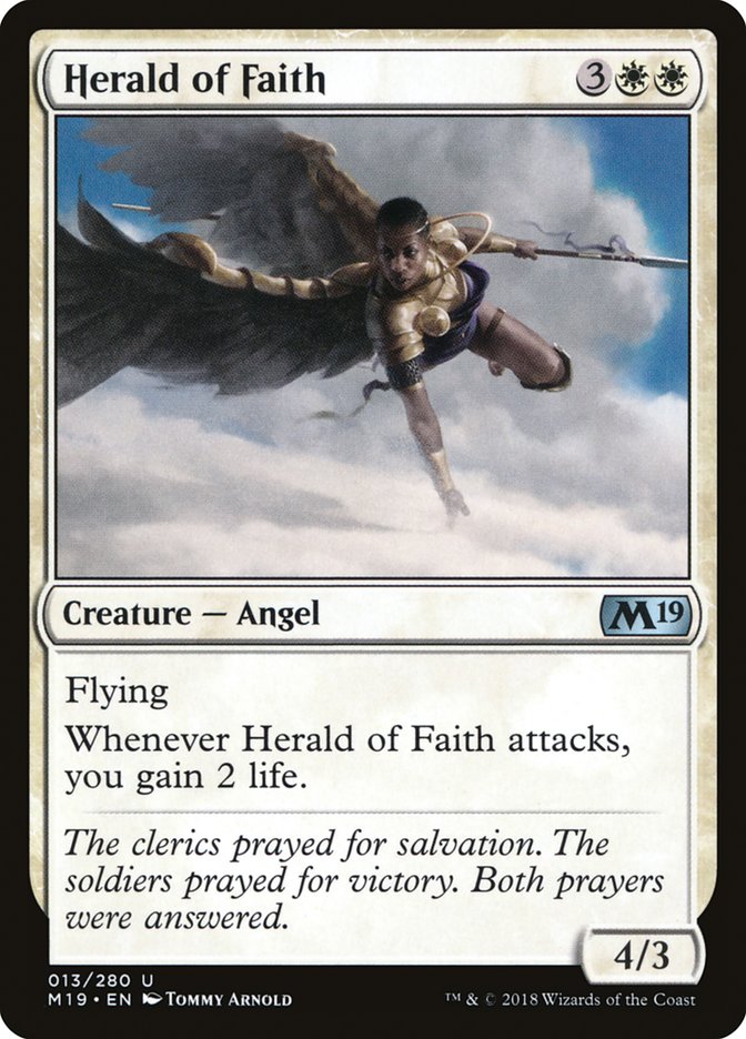 Herald of Faith [Core Set 2019] | Silver Goblin