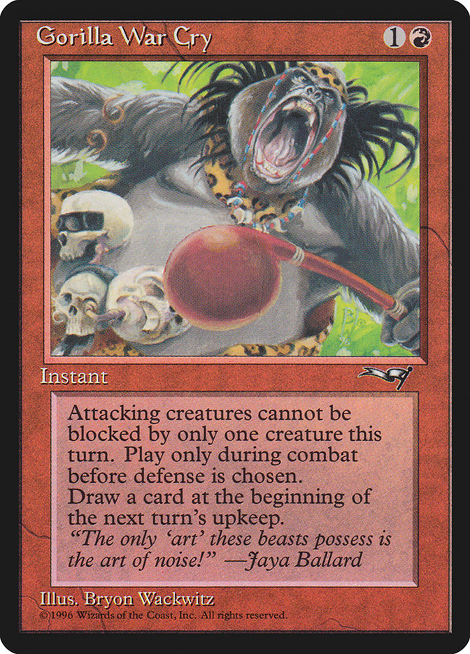 Gorilla War Cry (Red Rattle Drum) [Alliances] | Silver Goblin