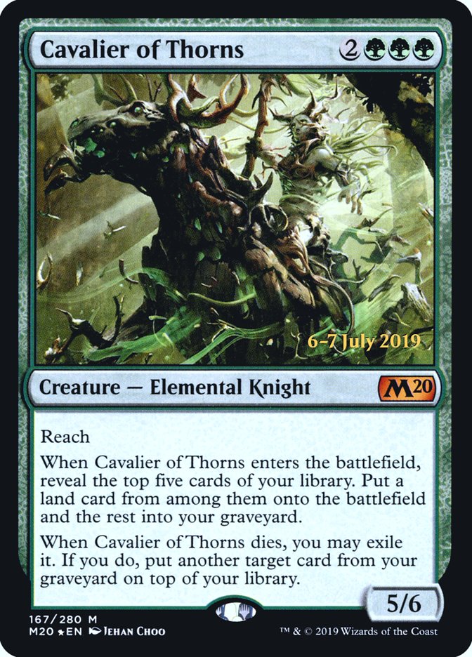 Cavalier of Thorns [Core Set 2020 Prerelease Promos] | Silver Goblin