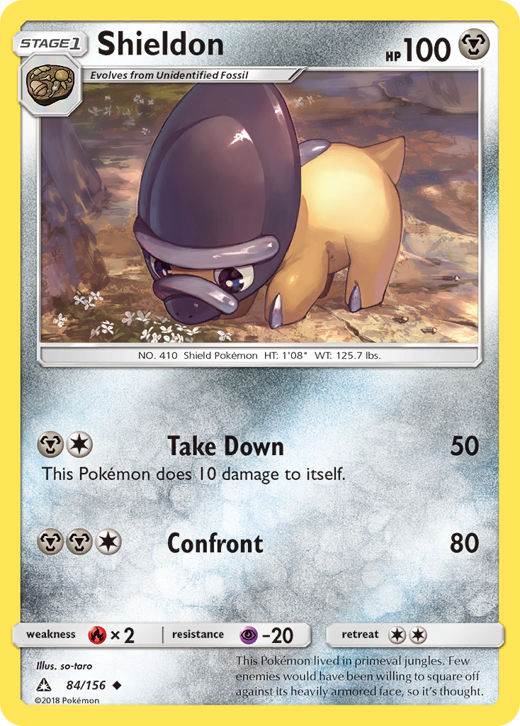 Shieldon (84/156) [Sun & Moon: Ultra Prism] | Silver Goblin