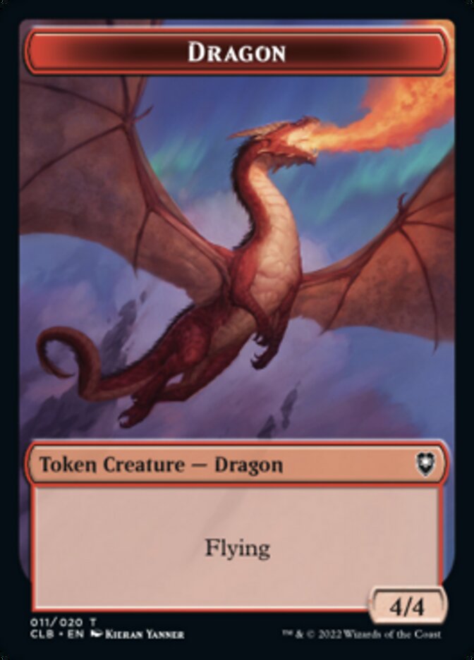 Dragon Token [Commander Legends: Battle for Baldur's Gate Tokens] | Silver Goblin