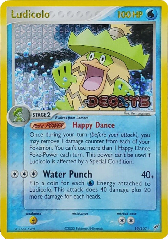 Ludicolo (19/107) (Stamped) [EX: Deoxys] | Silver Goblin