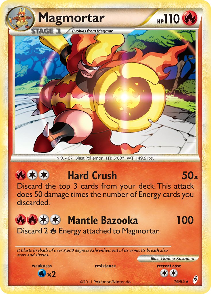 Magmortar (16/95) (Theme Deck Exclusive) [HeartGold & SoulSilver: Call of Legends] | Silver Goblin